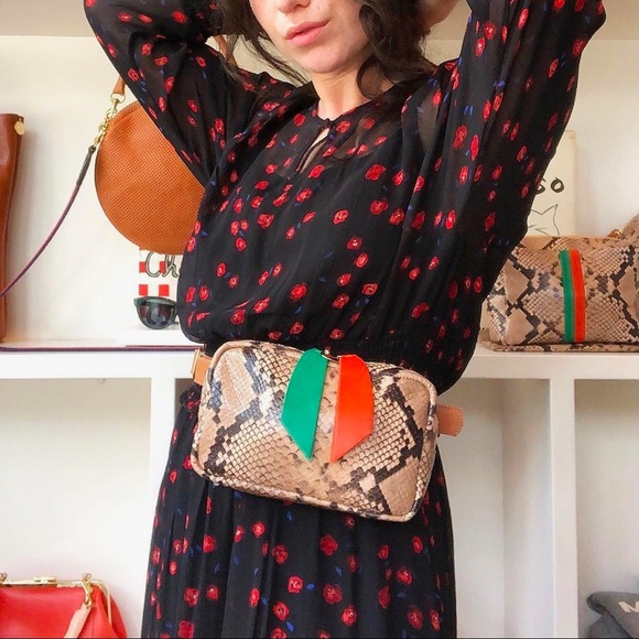 Clare V Handbags - LIKE NEW Clare V. Snake Le Belt Bag Fanny Pack